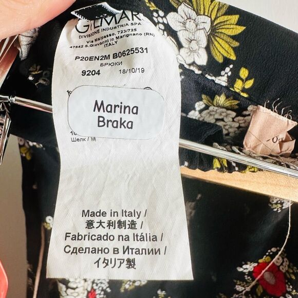 N°21 Silk Floral Crop Pants – Italian 38 –‎ Luxury Lounge Trousers – $450 MSRP - Picture 5 of 11